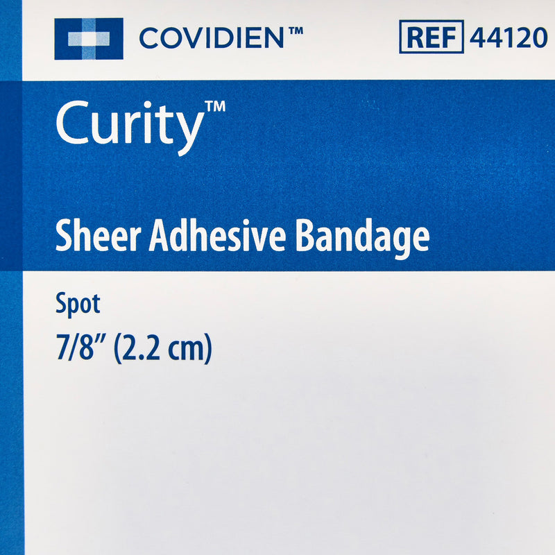 Curity™ Adhesive Spot Bandage 7/8 Inch Plastic Round Sheer Sterile (740397_BX) 100/BX