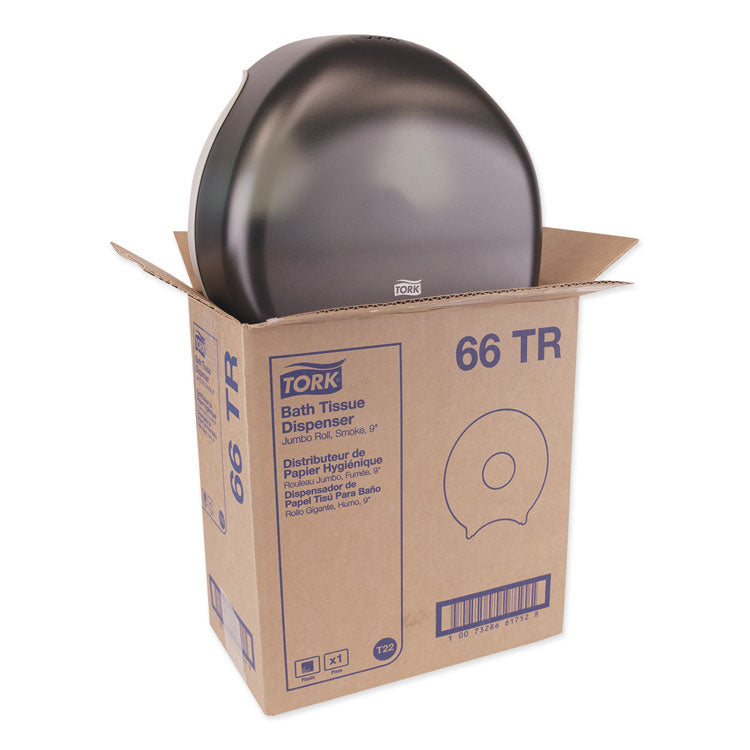Tork® Jumbo Bath Tissue Dispenser, 10.63 x 5.75 x 12, Smoke (TRK66TR)