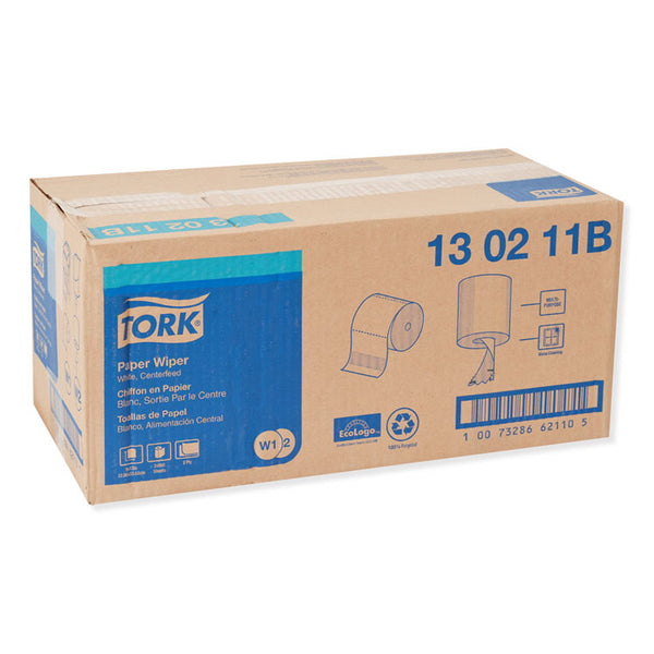 Tork® Paper Wiper, Centerfeed, 2-Ply, 9 x 13, White, 800/Roll, 2 Rolls/Carton (TRK130211B) Case of 2 Rolls