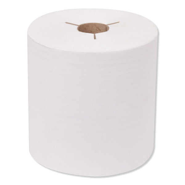 Tork® Premium Hand Towel Roll, Notched, 1-Ply, 8" x 600 ft, White, 720 Sheets/Roll, 6 Rolls/Carton (TRK8030630)