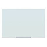 U Brands Floating Glass Ghost Grid Dry Erase Board, 35 x 23, White (UBR2798U0001) Each