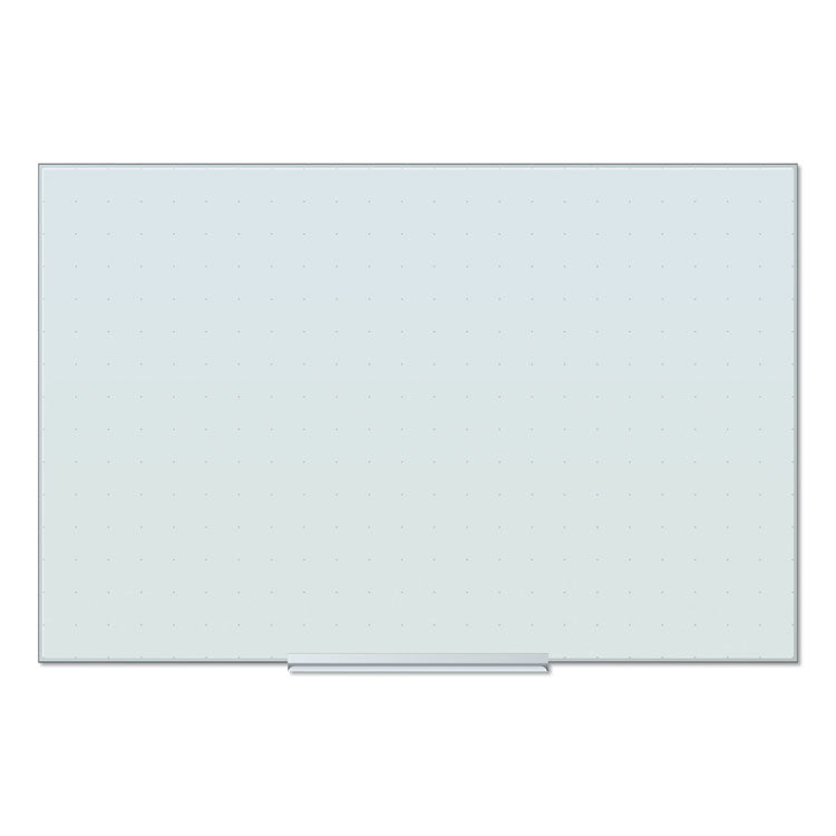 U Brands Floating Glass Ghost Grid Dry Erase Board, 35 x 23, White (UBR2798U0001) Each