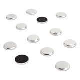 U Brands High Energy Magnets, Circle, Silver, 1.25" Diameter, 12/Pack (UBR2911U0012) Pack of 12