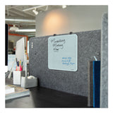 U Brands Cubicle Glass Dry Erase Board, 12 x 12, White Surface (UBR3690U0001) Each