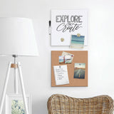 U Brands Tile Board Value Pack, (1) Tan Cork Bulletin, (1) White Magnetic Dry Erase, 14 x 14 (UBR3888U0001) Each