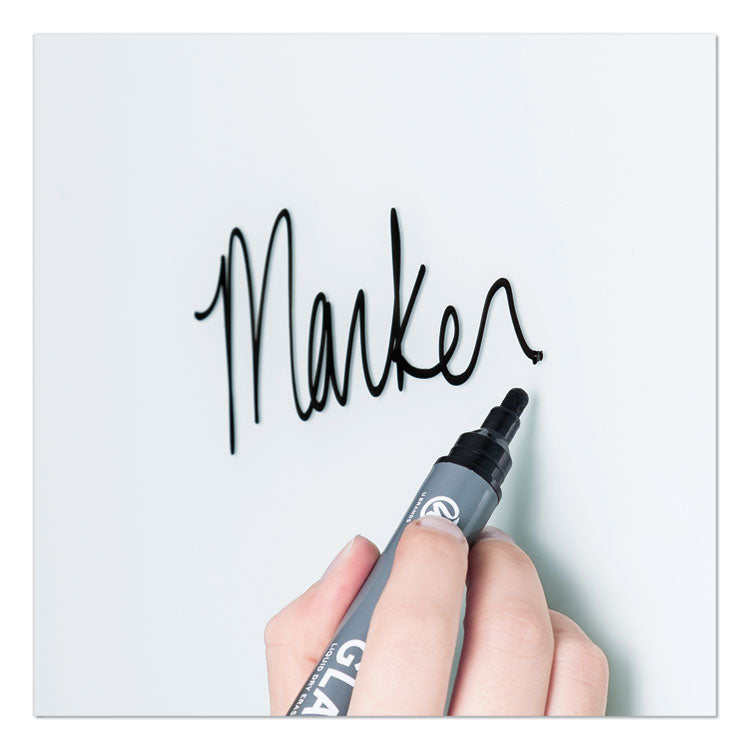 U Brands Floating Glass Dry Erase Undated One Month Calendar, 35 x 35, White (UBR3968U0001) Each