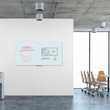 U Brands Floating Glass Dry Erase Board, 70 x 35, White (UBR3978U0001) Each