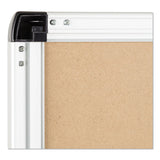 U Brands PINIT Magnetic Dry Erase Board, 70 x 47, White Surface, Silver Aluminum Frame (UBR2808U0001) Each