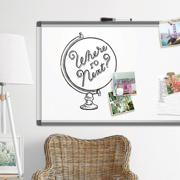 U Brands PINIT Magnetic Dry Erase Board, 35 x 35, White (UBR2806U0001) Each