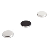 U Brands High Energy Magnets, Circle, Silver, 1.25" Diameter, 12/Pack (UBR2911U0012) Pack of 12