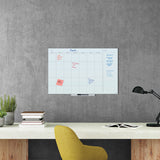 U Brands Floating Glass Dry Erase Undated One Month Calendar, 35 x 23, White (UBR3967U0001) Each
