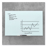 U Brands Floating Glass Ghost Grid Dry Erase Board, 35 x 23, White (UBR2798U0001) Each