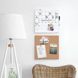 U Brands Tile Board Value Pack, (1) Tan Cork Bulletin, (1) White Undated Calendar Dry Erase, 14 x 14 (UBR3889U0001) Each
