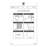 U Brands Tile Board Value Pack, (1) Tan Cork Bulletin, (1) White Undated Calendar Dry Erase, 14 x 14 (UBR3889U0001) Each