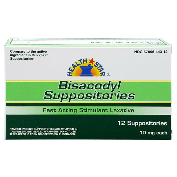 Geri-Care® Laxative Suppository 12 per Box 10 mg Strength Bisacodyl USP (1239061_BX) 12/BX