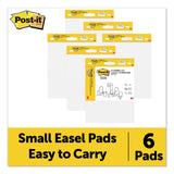 Post-it® Easel Pads Super Sticky Vertical-Orientation Self-Stick Easel Pads, Unruled, 15 x 18, White, 20 Sheets, 2/Pack (MMM577SS) Pack of 2