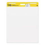 Post-it® Easel Pads Super Sticky Vertical-Orientation Self-Stick Easel Pads, Unruled, 25 x 30, White, 30 Sheets, 2/Carton (MMM559)