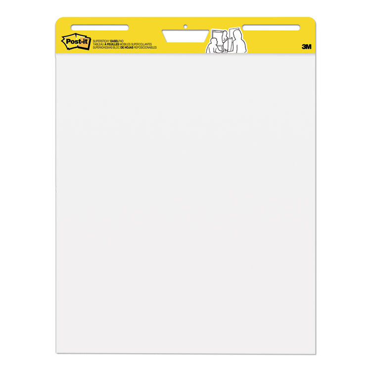 Post-it® Easel Pads Super Sticky Vertical-Orientation Self-Stick Easel Pads, Unruled, 25 x 30, White, 30 Sheets, 2/Carton (MMM559)