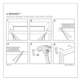 U Brands Magnetic Dry Erase Calendar with Decor Frame, One Month, 30 x 20, White Surface, White Wood Frame (UBR2075U0001) Each