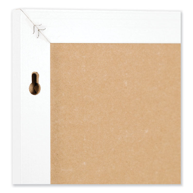 U Brands Magnetic Dry Erase Board with Decor Frame, 30 x 20, White Surface, White Wood Frame (UBR2071U0001) Each