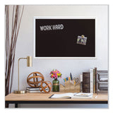 U Brands Magnetic Chalkboard with Decor Frame, 30 x 20, Black Surface, White Wood Frame (UBR2073U0001) Each