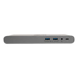 Tripp Lite USB Type-C Docking Station, 3.5mm/Displayport/HDMI/RJ45/Thunderbolt 3/USB A/USB C/VGA, Silver (TRPU442DOCK4S) Each