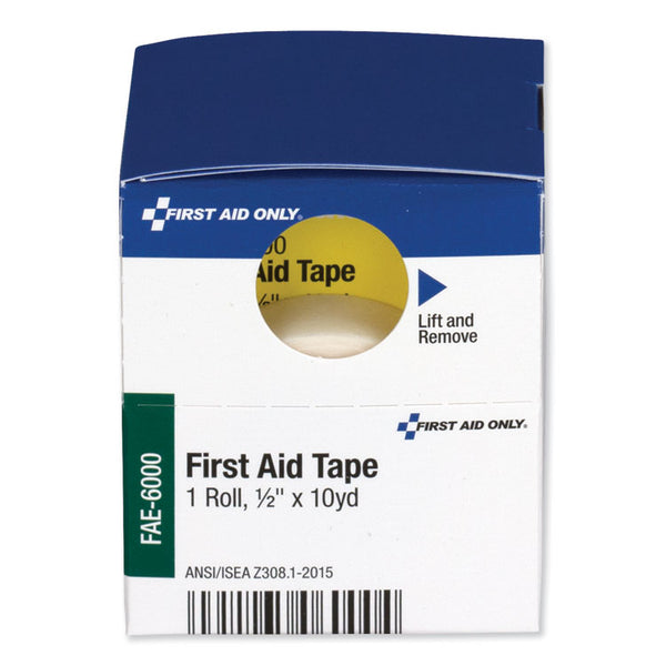 First Aid Only™ First Aid Tape, Acrylic, 0.5" x 10 yds, White (FAOFAE6000) Each