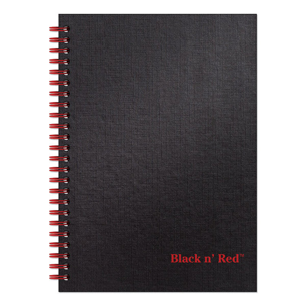 Black n' Red™ Hardcover Twinwire Notebooks, SCRIBZEE Compatible, 1-Subject, Wide/Legal Rule, Black Cover, (70) 8.25 x 5.88 Sheets (JDKL67000) Each
