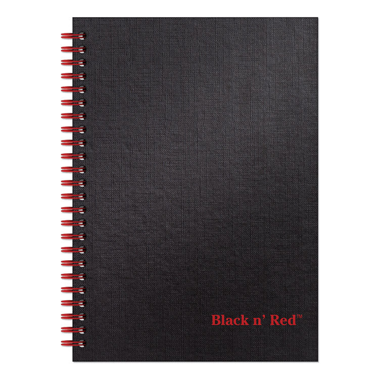 Black n' Red™ Hardcover Twinwire Notebooks, SCRIBZEE Compatible, 1-Subject, Wide/Legal Rule, Black Cover, (70) 8.25 x 5.88 Sheets (JDKL67000) Each
