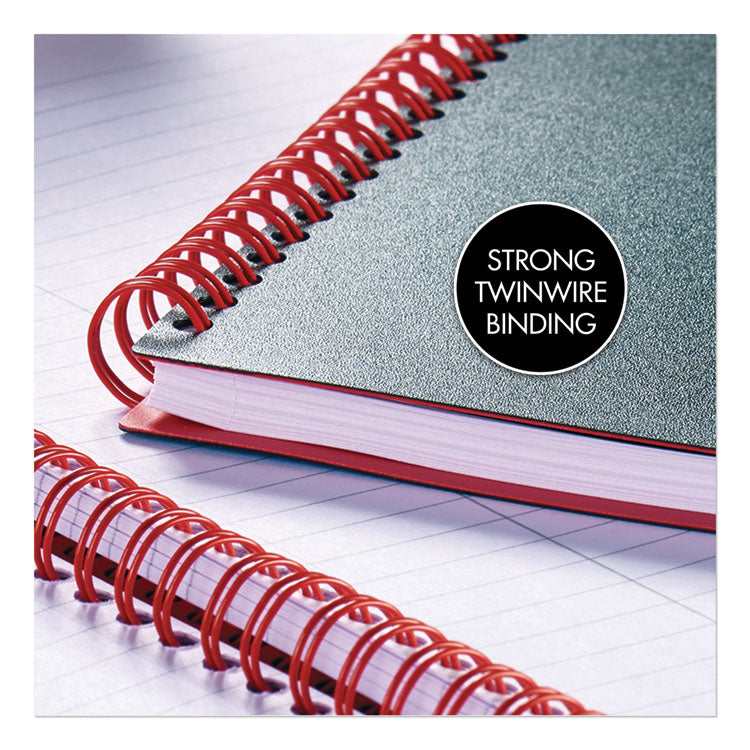 Black n' Red™ Flexible Cover Twinwire Notebooks, SCRIBZEE Compatible, 1-Subject, Wide/Legal Rule, Black Cover, (70) 11.75 x 8.25 Sheets (JDKE67008) Each
