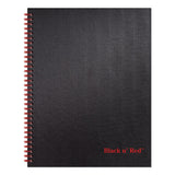 Black n' Red™ Hardcover Twinwire Notebooks, SCRIBZEE Compatible, 1-Subject, Wide/Legal Rule, Black Cover, (70) 11 x 8.5 Sheets (JDKK67030) Each