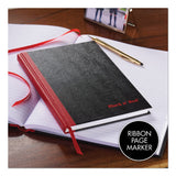 Black n' Red™ Hardcover Casebound Notebooks, SCRIBZEE Compatible, 1-Subject, Wide/Legal Rule, Black Cover, (96) 11.75 x 8.25 Sheets (JDKD66174) Each