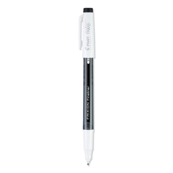 FriXion FriXion Erasable Stick Marker Pen, 0.6 mm, Black Ink/Barrel, Dozen (PIL11485)