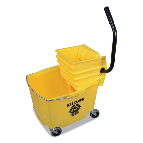 Impact® Side-Press Squeeze Wringer/Plastic Bucket Combo, 12 to 32 oz, Yellow (IMP6Y26353Y) Each