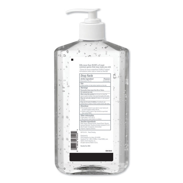 PURELL® Advanced Refreshing Gel Hand Sanitizer, 20 oz Pump Bottle, Clean Scent, 12/Carton (GOJ302312)