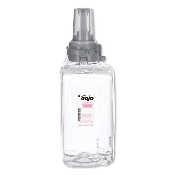 GOJO® Clear and Mild Foam Handwash Refill, For ADX-12 Dispenser, Fragrance-Free, 1,250 mL Refill, 3/Carton (GOJ881103)