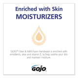 GOJO® Clear and Mild Foam Handwash Refill, For ADX-7 Dispenser, Fragrance-Free, 700 mL, Clear, 4/Carton (GOJ871104) Case of 4