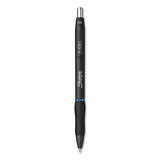 Sharpie® S-Gel™ S-Gel High-Performance Gel Pen, Retractable, Fine 0.5 mm, Blue Ink, Black Barrel, Dozen (SAN2096146) Box of 12