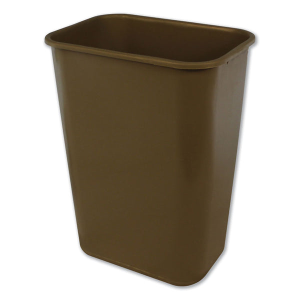 Impact® Soft-Sided Wastebasket, 41 qt, Polyethylene, Beige (IMP7703BEI)