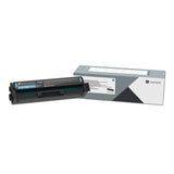 Lexmark™ 20N10C0 Return Program Toner, 1,500 Page-Yield, Cyan (LEX20N10C0)