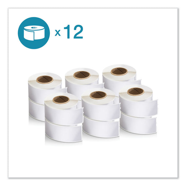 DYMO® LW Address Labels, 1.13" x 3.5", White, 350 Labels/Roll, 12 Rolls/Pack (DYM2050768)