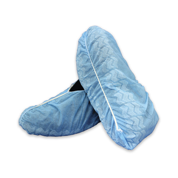 McKesson Shoe Cover X-Large Shoe High Nonskid Sole Blue NonSterile (852189_CS) 100/CS