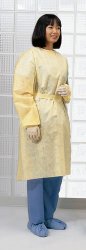 Cardinal Protective Procedure Gown One Size Fits Most Yellow NonSterile Not Rated Disposable (534597_PK) 1/PK
