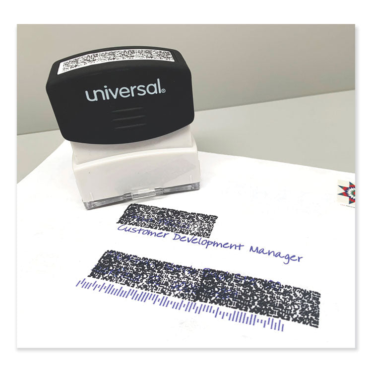 Universal® Security Stamp, Obscures Area 1.69 x 0.56, Black (UNV10136) Each