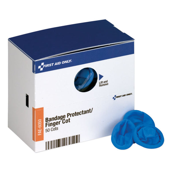 First Aid Only™ SmartCompliance Refill Finger Cots, Blue, Nitrile, 50/Box (FAOFAE6050) Each