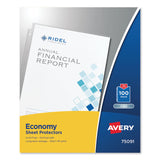 Avery® Top-Load Sheet Protector, Economy Gauge, Letter, Clear, 100/Box (AVE75091) 1 Case of 100