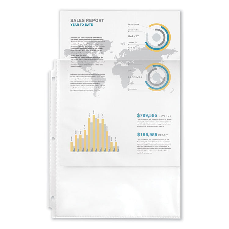 Avery® Top-Load Sheet Protector, Economy Gauge, Letter, Clear, 100/Box (AVE75091) 1 Case of 100