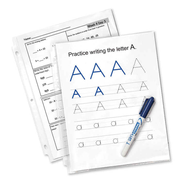 Avery® Top-Load Sheet Protector, Economy Gauge, Letter, Clear, 100/Box (AVE75091) 1 Case of 100