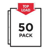 Avery® Top-Load Sheet Protector, Economy Gauge, Letter, Clear, 50/Box (AVE74090) 1 Case of 50