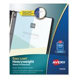 Avery® Top-Load Poly Sheet Protectors, Heavy Gauge, Letter, Nonglare, 100/Box (AVE74102)